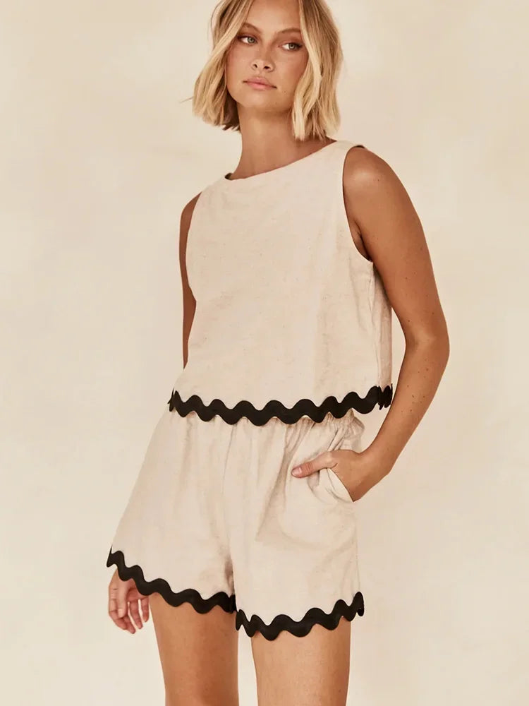 Variant image for Dam Ärmless Set Chic Polyester-1