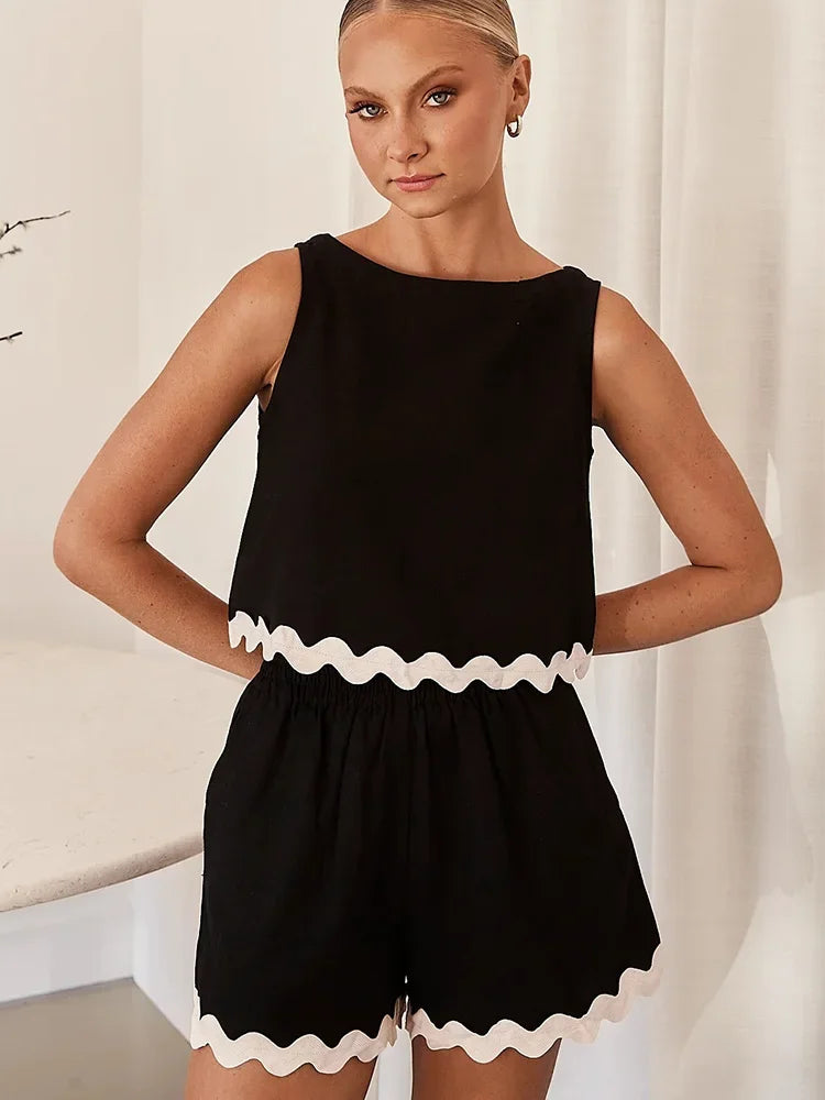 Variant image for Dam Ärmless Set Chic Polyester-11