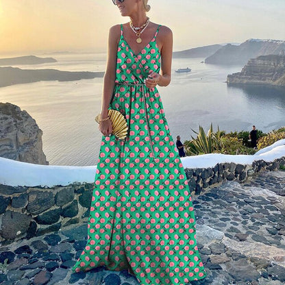 Variant image for Kvinna Bohemsk Klänning Lätt Material-20