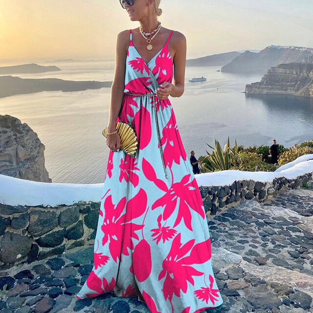 Variant image for Kvinna Bohemsk Klänning Lätt Material-1