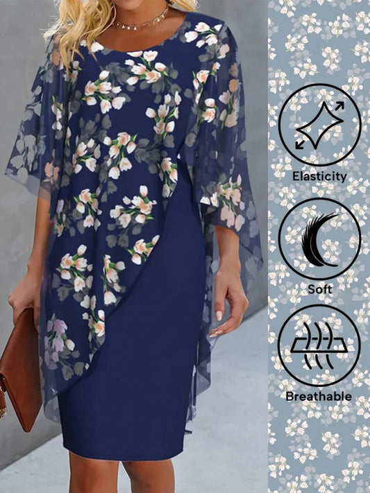 Dam Klänning Avslappnad Design Högkvalitativt Material 100% Bomull 1