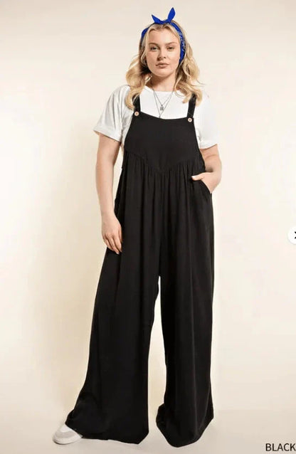 Dam Jumpsuit Ärmlös Blommönster Linne-2
