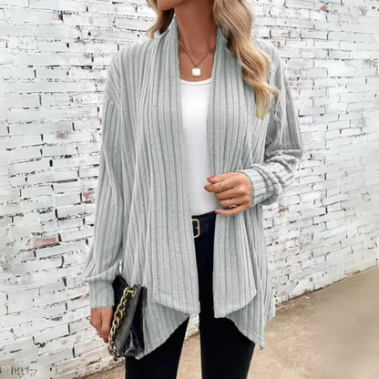 Dam Vintergilet Löst Snitt Mjukt Material-4