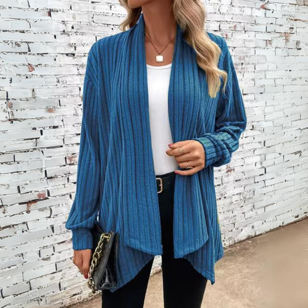 Dam Vintergilet Löst Snitt Mjukt Material-3