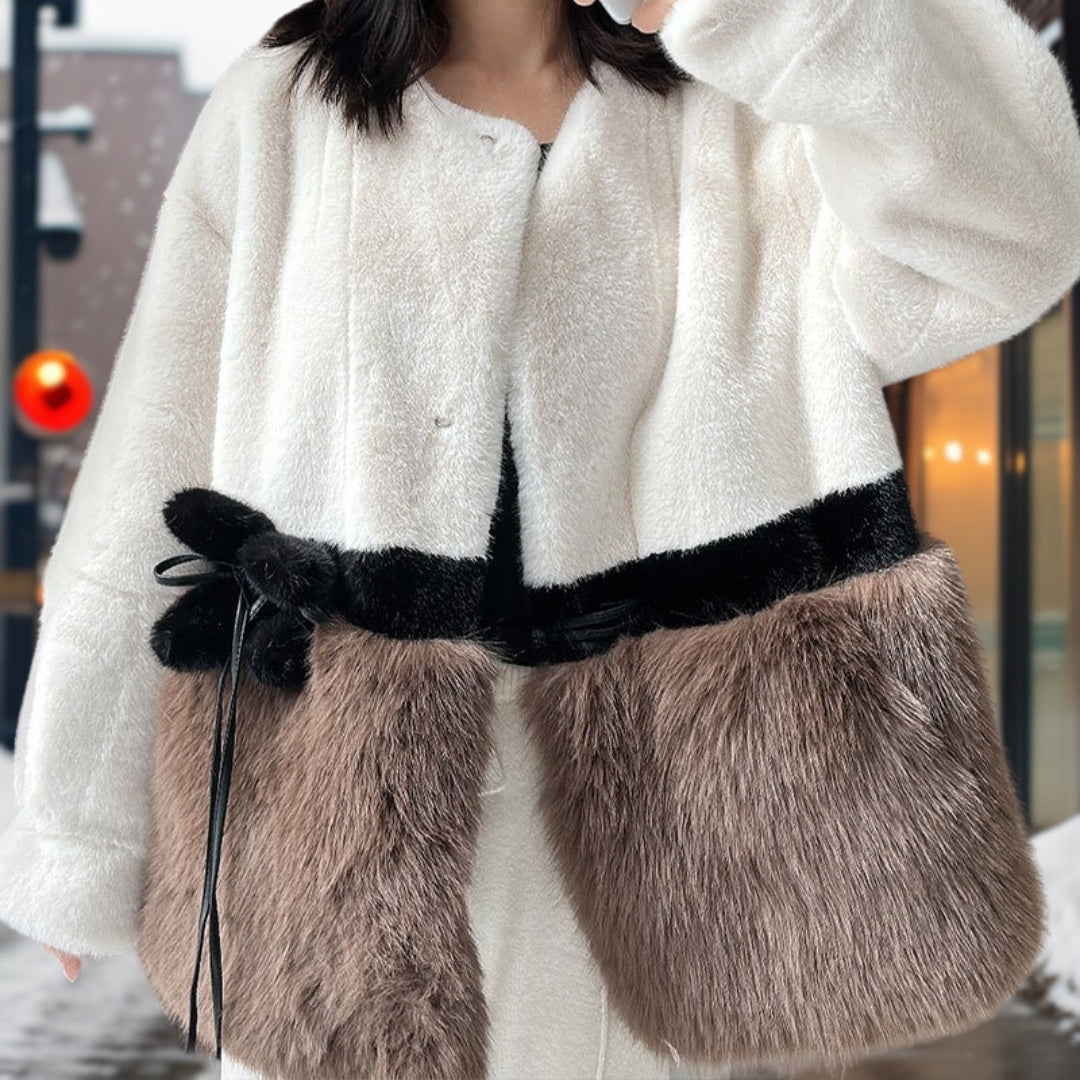 Dam Kort Kappa Trendig Snygg Högkvalitativt Tyg-6