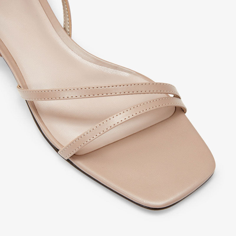 Dam Gladiatorsandaler Justerbar Spänne PU-Läder-2