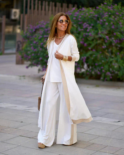 Variant image for Damklänning Bomull Linne Oljetryck Lätt och Avslappnad Stil-6