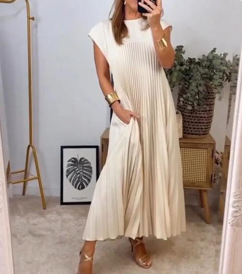 Fina Dam Klänningar Lätt Elegant Silhuett-1