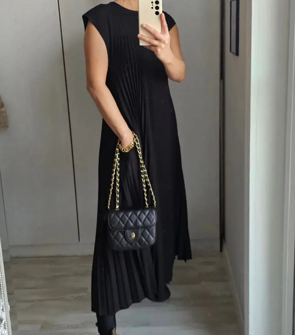 Fina Dam Klänningar Lätt Elegant Silhuett-2