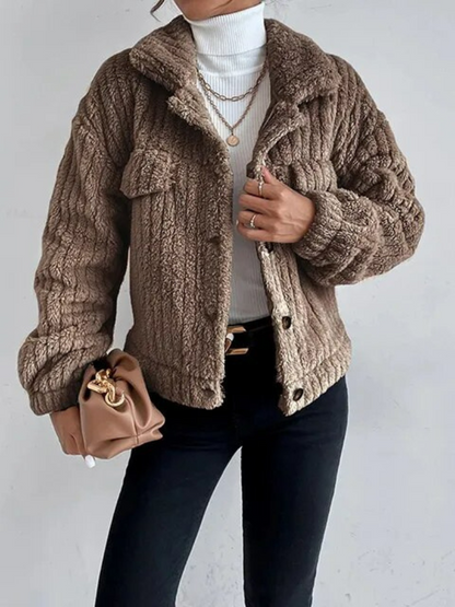 Variant image for Kort Dunjacka Dam Teddy Stil Vattenavvisande Polyester-6