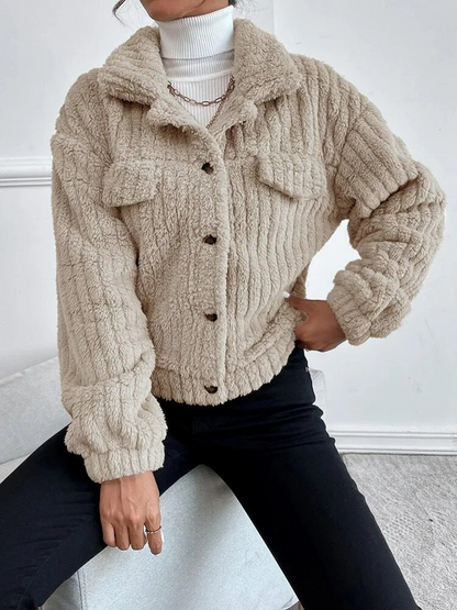 Variant image for Kort Dunjacka Dam Teddy Stil Vattenavvisande Polyester-16