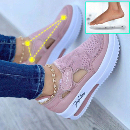 Herrskor Sportiga Lätta Material med Stabil Sula 3 cm-2