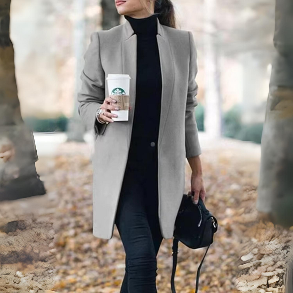 Dam Kappa Elegant Högkvalitativ Material för Höst och Vinter 3