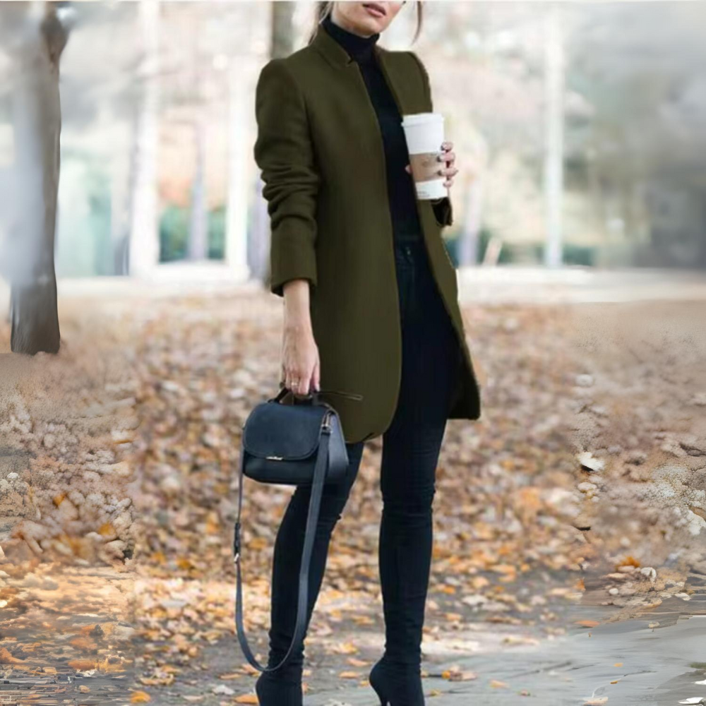 Dam Kappa Elegant Högkvalitativ Material för Höst och Vinter 4