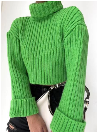 Variant image for Dam Turtleneck Tröja Ribbad 100% Akryl Komfortabel Stil-7