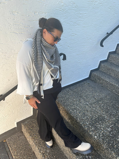 Variant image for Byxor Dam Plusstorlek Mjukisbyxor Slangdesign 100% Bomull-1