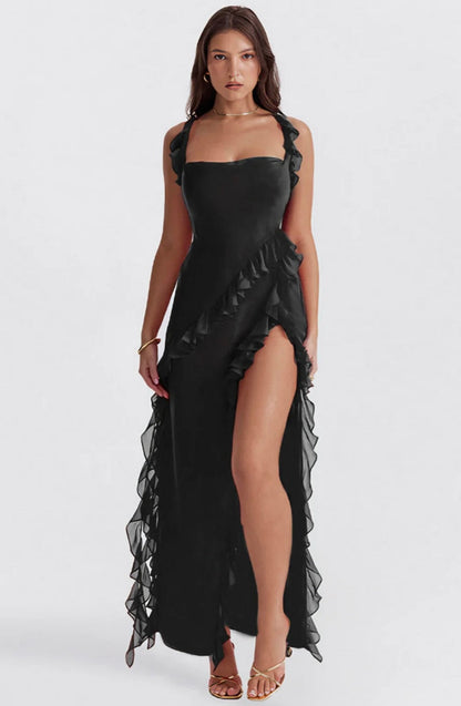 Kvinnors Kvällskåpa Elegant Satin Spets 10