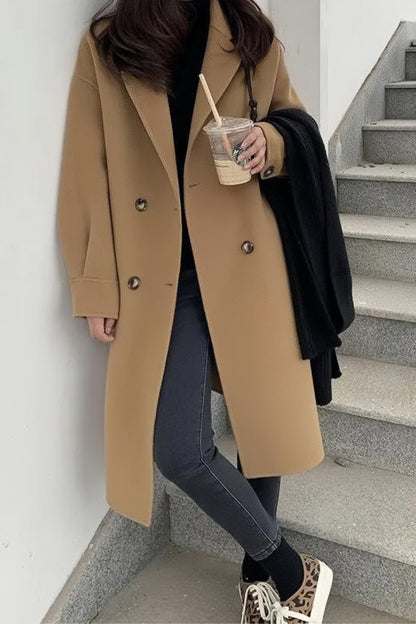 Kvinnors Vinterklänning Tidlös Design i Linne Elegant Silhuett 1