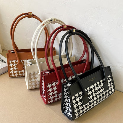 Dam Axelväska Hundmotiv Praktisk PU-material-4