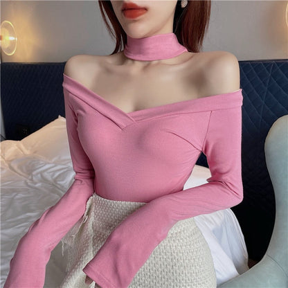 Dam Långärmad T-shirt Monokrom Jersey-2