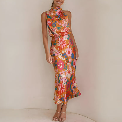 Fina Dam Klänningar Blommig Figurnära Polyester 0