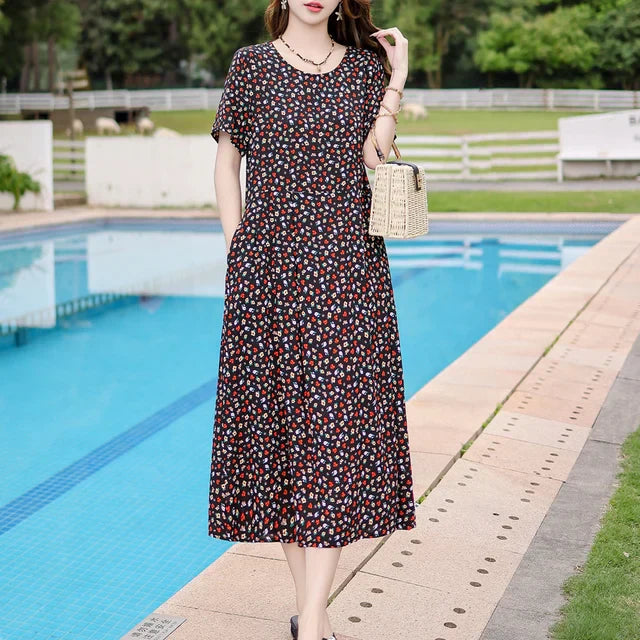 Fina Dam Klänningar Stilren Design Högkvalitativ Polyester 9