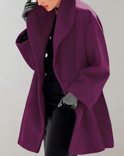 Damjacka En-Knapp Stilren Design Högkvalitativt Tyg-3