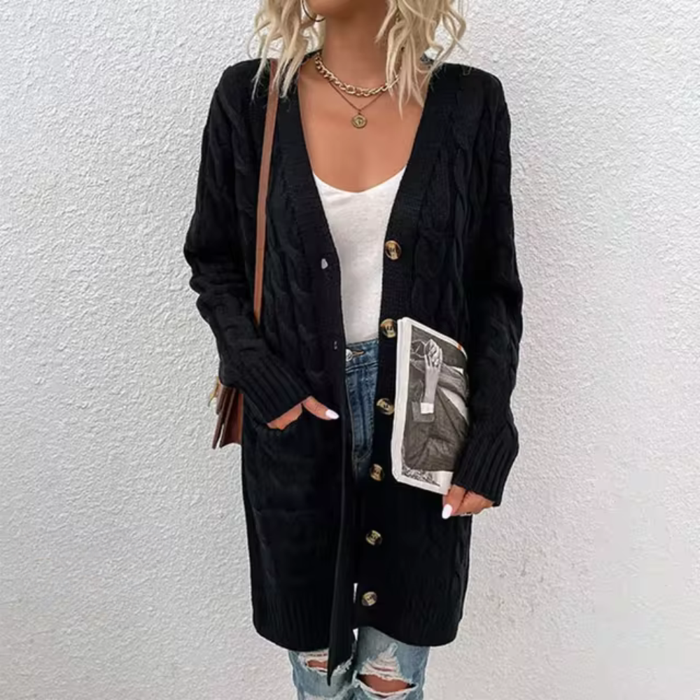 Dam Gilet Enfärgad Avslappnad Mjuk Tyg 3