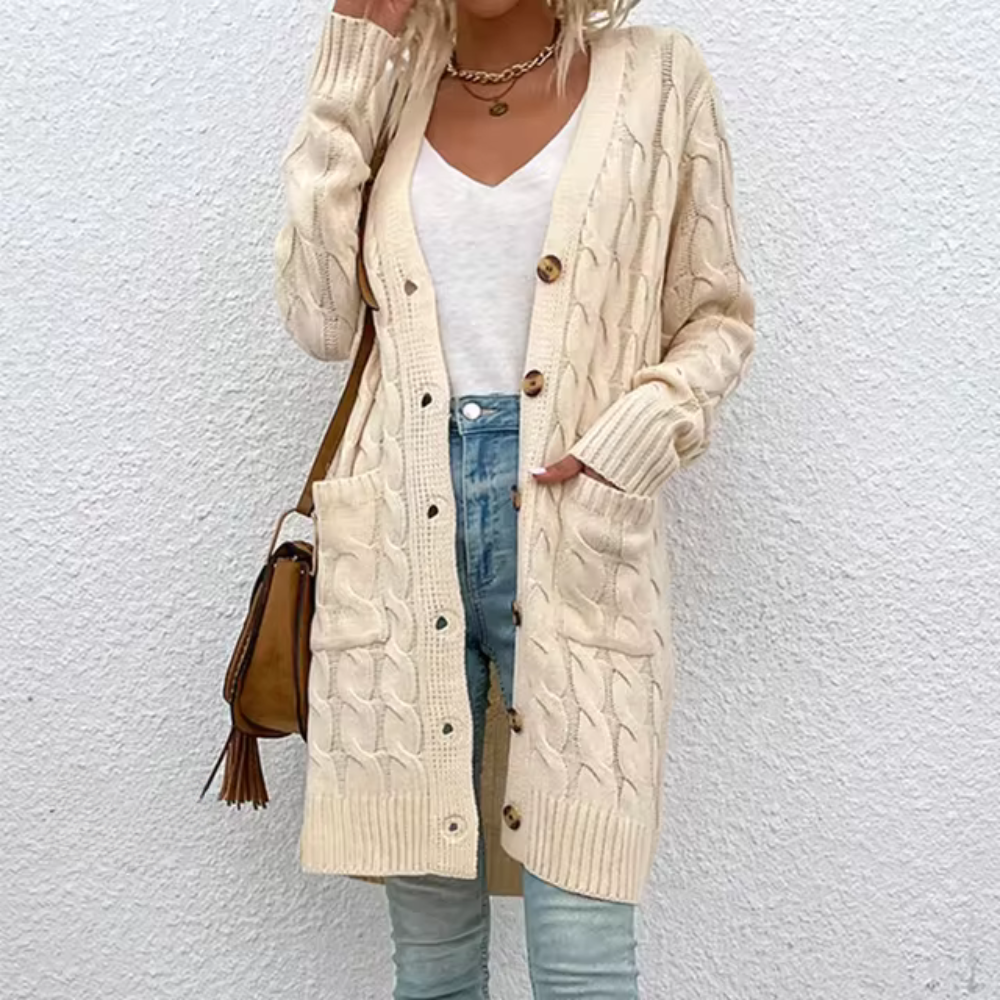 Dam Gilet Enfärgad Avslappnad Mjuk Tyg 5