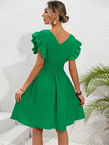 Dam Miniklänning Ruffle Polyester-2