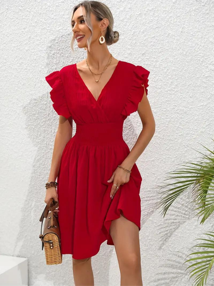 Variant image for Dam Miniklänning Ruffle Polyester-13