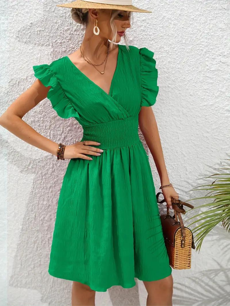 Variant image for Dam Miniklänning Ruffle Polyester-1