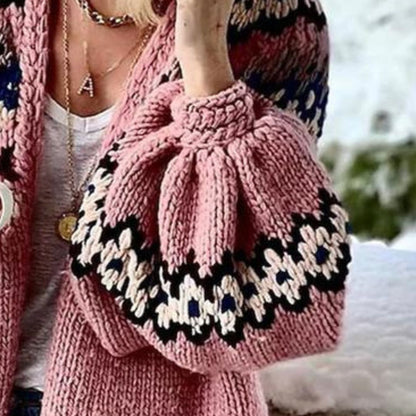 Dam Lång Tröja Loose Fit Mjuk Bomull-4