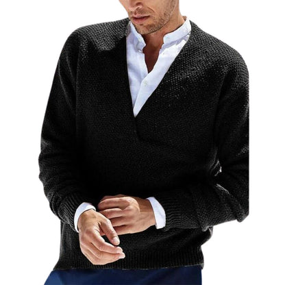 Variant image for Herr Tröja Slim Fit V-Hals 100% Bomull-26