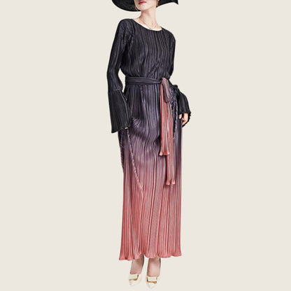 Variant image for Kvinnors Veckad Klänning Rakt 100% Polyester-4