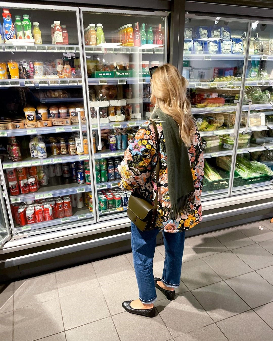 Damjacka Blomtryck Elegant Design Mjuk Tygblandning 5