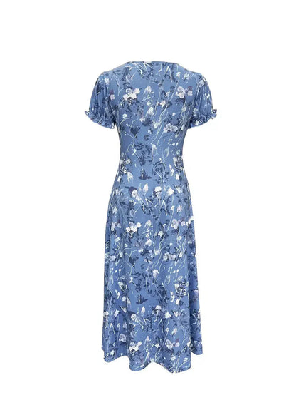 Dam Långklänning Cirkulär Halsringning Dacron Spandex för Fest och Avslappnad Stil-2