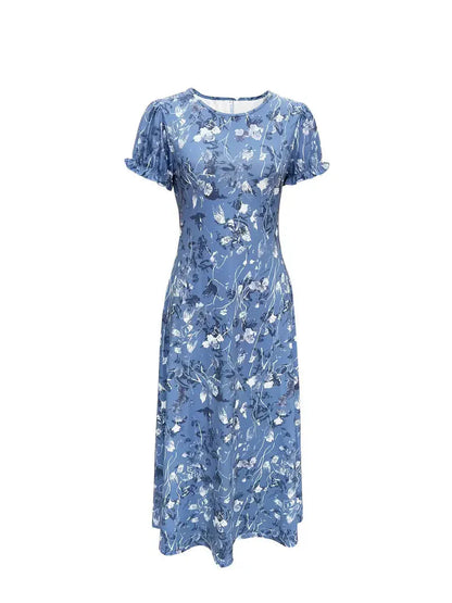 Variant image for Dam Långklänning Cirkulär Halsringning Dacron Spandex för Fest och Avslappnad Stil-1