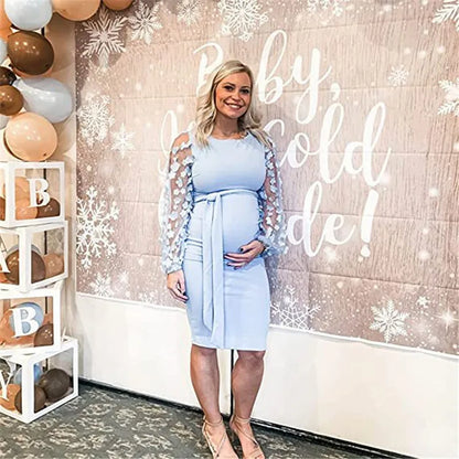 Graviditetsklänning Trendig Design Luftigt Tyg-3