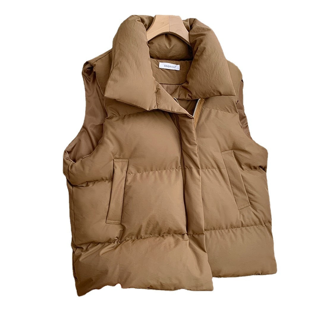 Dunväst Dam Trendig Rak Passform Bomull Polyester-3