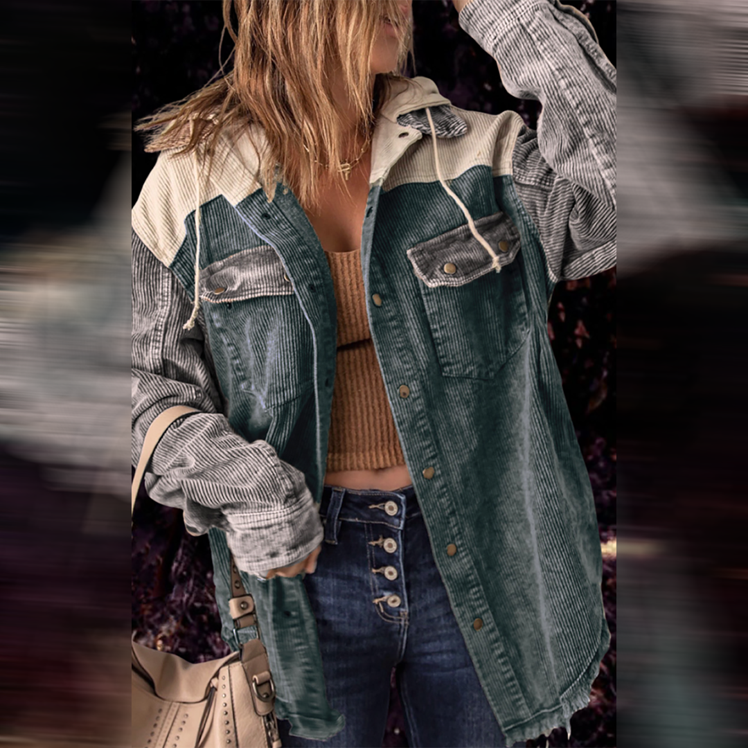 Variant image for Damjacka Oversize Vintage Design i Högkvalitativ Bomull och Polyester-11