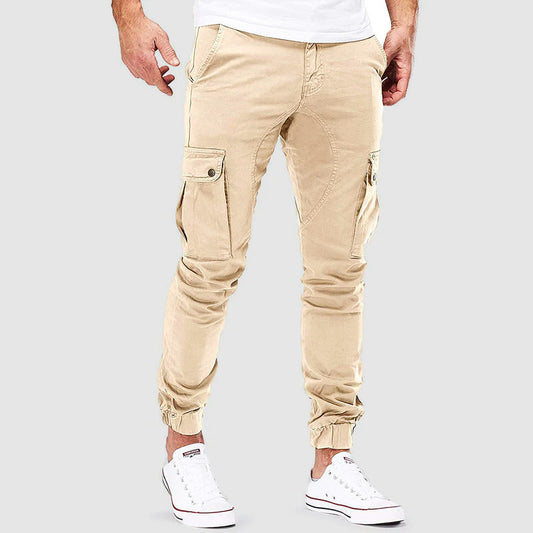 Herr Lastbyxor Joggingstil Bomullsmix 1