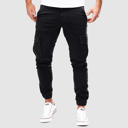 Herr Lastbyxor Joggingstil Bomullsmix 3