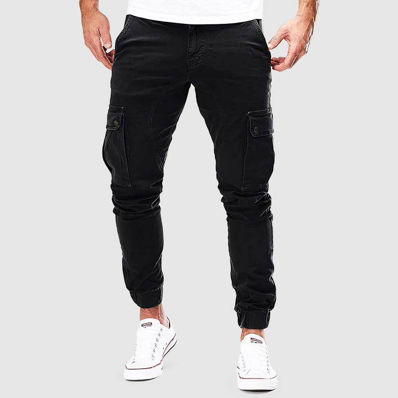 Herr Lastbyxor Joggingstil Bomullsmix 7