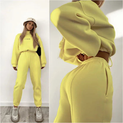 Variant image for Dam Casual Set Tröja och Joggers Mjuk Bomull-21