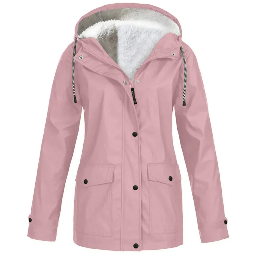 Variant image for Herren Utomhusjacka Fleecefodrad med Huva Vattentålig Polyester-33