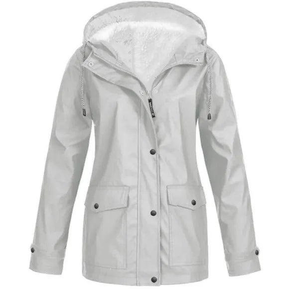 Variant image for Herren Utomhusjacka Fleecefodrad med Huva Vattentålig Polyester-17