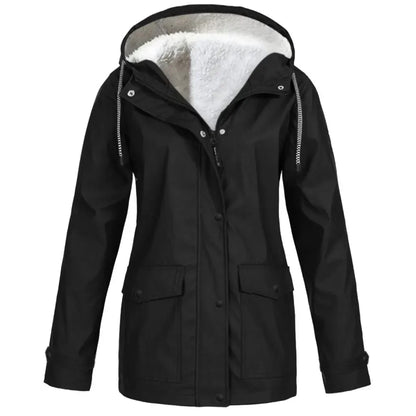 Variant image for Herren Utomhusjacka Fleecefodrad med Huva Vattentålig Polyester-5
