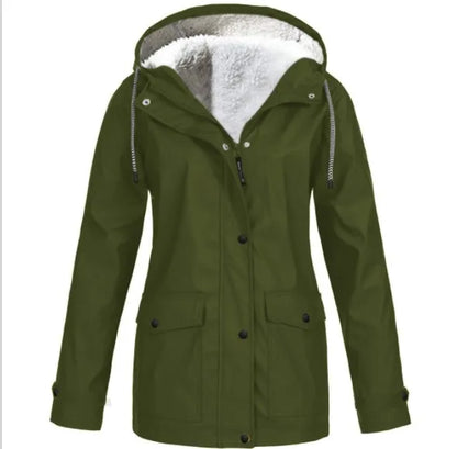 Variant image for Herren Utomhusjacka Fleecefodrad med Huva Vattentålig Polyester-25