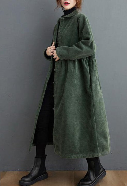 Kvinna Lång Sladdrock Elegant Högkvalitativt Tyg-4